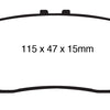 EBC 10+ Lexus RX350 3.5 (Japan) Greenstuff Rear Brake Pads