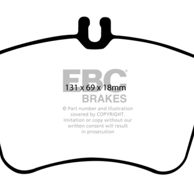 EBC 02-03 Mercedes-Benz C230 (W203) 2.3 Greenstuff Front Brake Pads