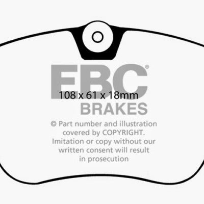 EBC 86-93 Mercedes-Benz 190/190E 2.3 16v Ultimax2 Front Brake Pads