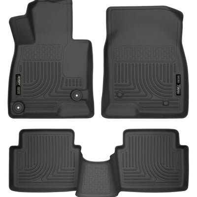 Husky Liners WeatherBeater 14 Mazda 3 Hatch&Sedan Front & Second Row Black Floor Liners