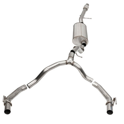 Corsa 2021-2025 Cadillac Escalade ESV 6.2L Dual Rear 3.5/2.75in Sport Cat-Back Uses Factory Bezels