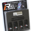Project Kics 12X1.25 R40 Iconix Black Lug Nut Lock Set - 4