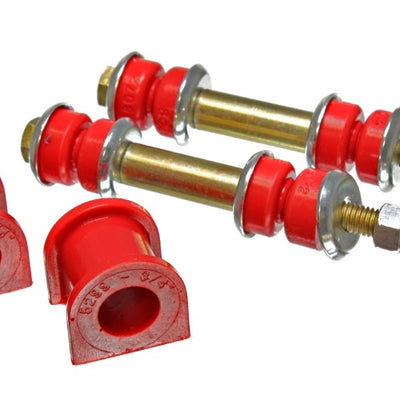 Energy Suspension 90-96 Ford Escort/ZX2 Red 3/4in Rear Sway Bar Bushing Set (Inc Endlink Bushings)
