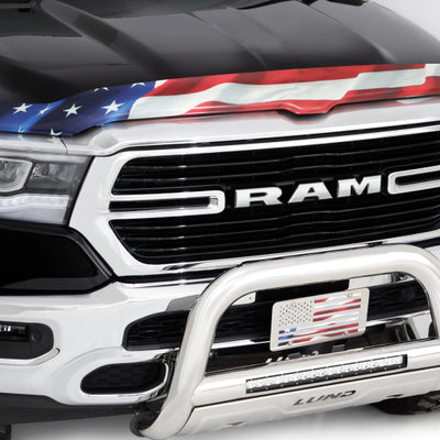 Stampede 19-23 Ram 1500 (Excl. Rebel/TRX) Vigilante Premium Hood Protector - Flag