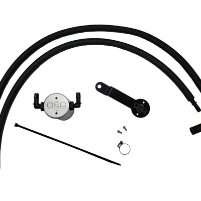 J&L 20-25 Hyundai Palisade / Kia Telluride 3.8L Oil Separator 3.0 Passenger Side - Clear Anodize