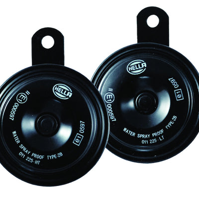 Hella Horn Kit Bx Blk Disc 77Mm 12V Univ