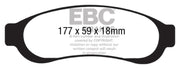 EBC 05-07 Ford F350 (inc Super Duty) 5.4 DRW 2WD Ultimax2 Rear Brake Pads