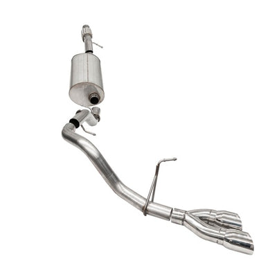 Corsa 2021-25 Chevrolet Tahoe 4DR 5.3L 4WD Single Side 3in Sport Cat-Back 4in Polished DW Round Tip