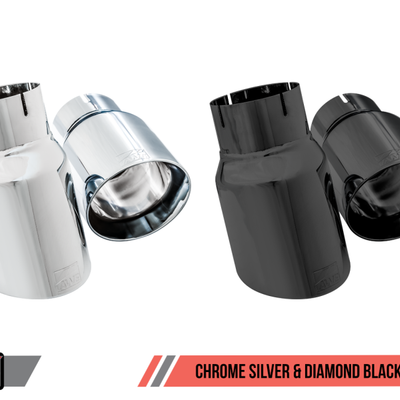 AWE Tuning Ford Focus RS Touring Edition Cat-back Exhaust- Resonated - Chrome Silver Tips