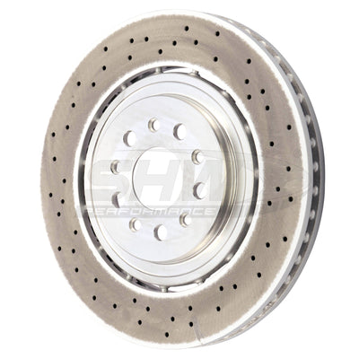 SHW 15-21 Maserati Ghibli 3.0L w/Sport Pkg Front Cross-Drilled Lightweight Brake Rotor (670030935)