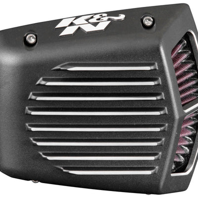 K&N Street Metal Intake System for 01-16 Harley-Davidson Softail/Dyna - Shaker Black