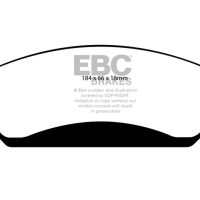 EBC 07 Cadillac Escalade 6.2 2WD Greenstuff Front Brake Pads