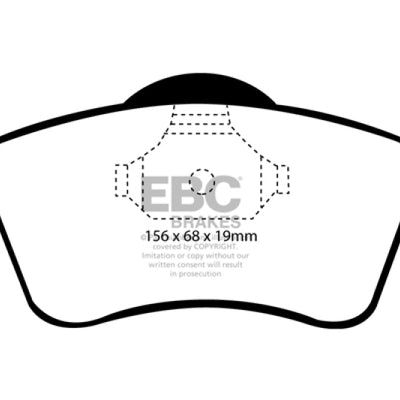 EBC 97-98 Volkswagen Eurovan 2.5 Greenstuff Front Brake Pads