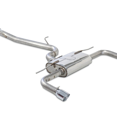 AWE Tuning Audi 8V A3 Touring Edition Exhaust - Dual Outlet Chrome Silver 90 mm Tips