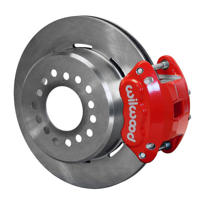 Wilwood D154 P/S Park Brake Kit Red New Big Ford 2.50in Off Staggered Mount