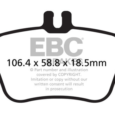 EBC 13+ Mercedes-Benz CLA250 2.0 Turbo Ultimax2 Rear Brake Pads