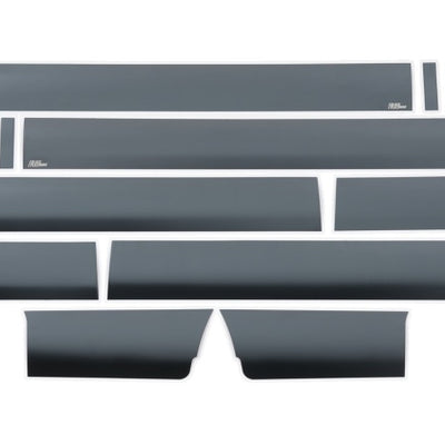 Putco 09-14 Ford F-150 Super Crew Cab 5.5 Box - 7in Wide (12pcs) Black Platinum Rocker Panels