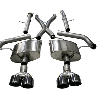 Corsa 2018-2021 Jeep Grand Cherokee TrackHawk 6.2L Xtreme Cat-Back Dual Rear Exit w/4.5in Black Tips