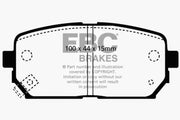 EBC 2007-2010 Kia Rondo 2.4L Ultimax2 Rear Brake Pads