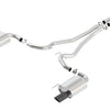 Borla S-Type Cat-Back 15-17 Ford Mustang GT 5.0L V8 MT/AT 2.5in pipe 4in tip (Black Chrome)