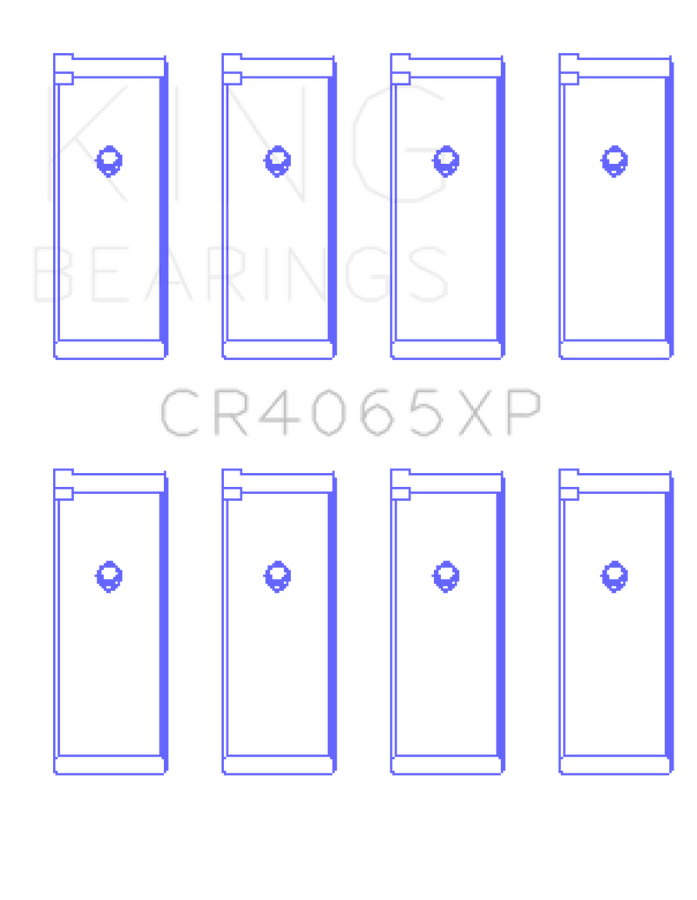 King Engine Bearings Nissan KA-24DE (Size 0.50 Oversized) Performance Rod Bearing Set