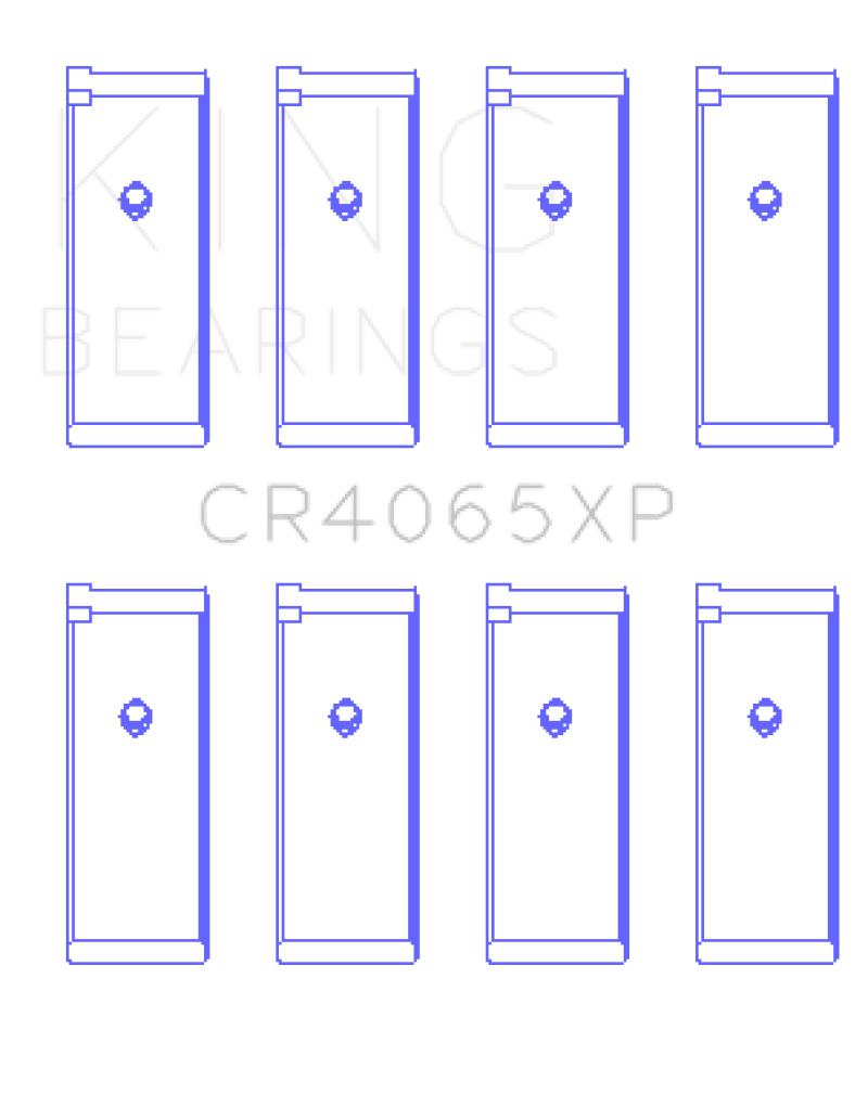 King Engine Bearings Nissan KA-24DE (Size .025 Oversized) Performance Rod Bearing Set