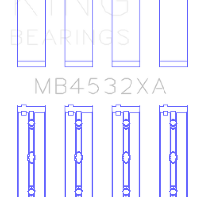King Engine Bearings Mercedes-Benz OM 642.822/36/910/20/30/70 Main Bearing Set