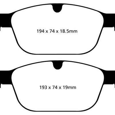EBC 08+ Volvo XC60 3.0 Turbo Redstuff Front Brake Pads