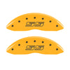 MGP 4 Caliper Covers Engraved Front & Rear Avalanche SS Yellow Finish Black Char 2000 Chevy Tahoe