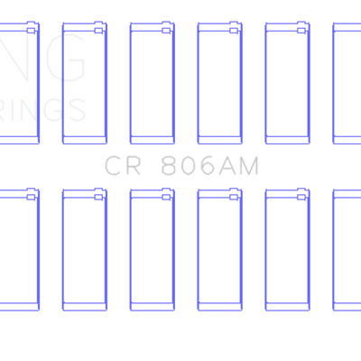 King Engine Bearings Chrysler 361Cl/383Cl (Size Standard) Connecting Rod Bearing Set