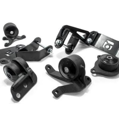 Innovative 01-05 Civic K-Series Black Steel Mounts 95A Bushings (Not K24 Trans)