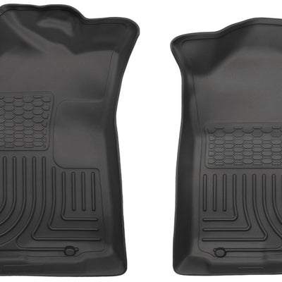Husky Liners 05-15 Toyota Tacoma Crew/Extended/Standard Cab WeatherBeater Front Black Floor Liners