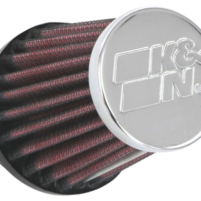 K&N Universal Chrome Filter 1 9/16 inch FLG / 2 5/8 inch Bottom / 2 inch Top / 3 inch Height