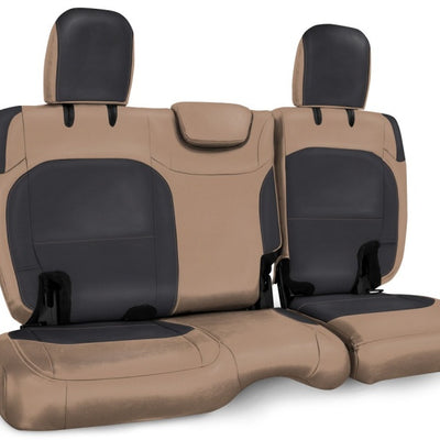 PRP 2018+ Jeep Wrangler JLU/4 door Rear Bench Cover with Cloth Interior - Black/Tan