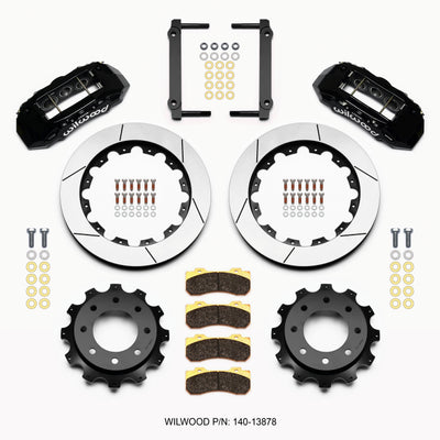 Wilwood TX6R Rear Kit 16.00in Black 1999-2010 GM H2 / 2500 4.63 Cntr