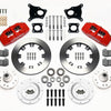 Wilwood Dynapro 6 Front Hub Kit 12.19in Red AMC 71-76 OE Disc w/o Bendix Brakes