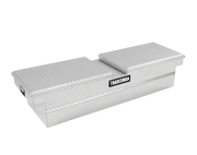 Tradesman Aluminum Gull Wing Cross Bed Truck Tool Box w/Push Button (70in.) - Brite