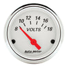 AutoMeter Gauge Kit 5 Pc. 3-1/8in. & 2-1/16in. Mech. Speedo. Wtmp & Oilp Arctic Wht