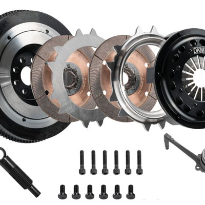 DKM Clutch VW Beetle/Golf/Jetta/Passat 2.0L TDI Twin Disc MR Clutch w/Flywheel (650 ft/lbs Torque)