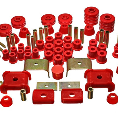 Energy Suspension 73-80 Chevy/GMC 4WD (w/ Stock Front Springs) Red Hyper-flex Master Bushing Set