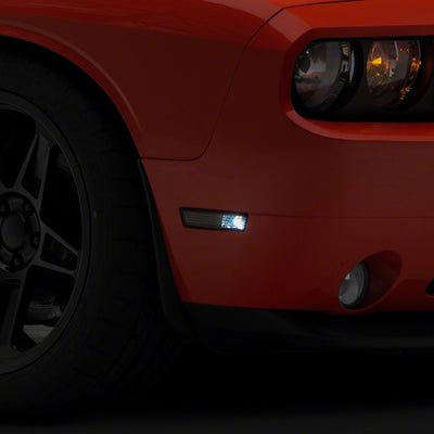 Raxiom 08-14 Dodge Challenger Axial Series Side Marker Lamps- Smoked
