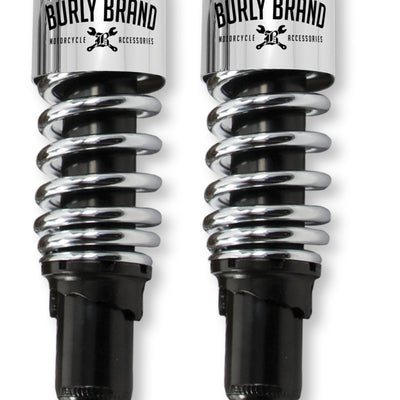 Burly Brand Dyna Shocks 10.5in - Chrome