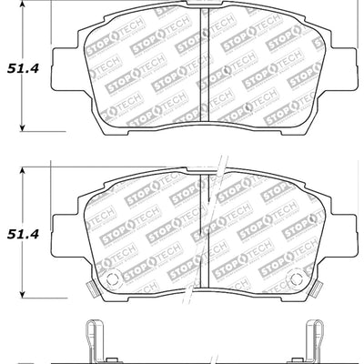 StopTech Performance 00-05 Spyder MR2 / 00 Celica GT / 04-07 xA/xB Front Brake Pads