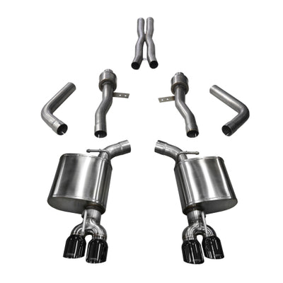 Corsa 2015-2023 Dodge Challenger Hellcat Dual Rear Exit Sport Exhaust w/ 3.5in Black Tips