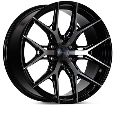 Vossen HF6-4 22x10 / 6x139.7 / ET-18 / Super Deep Face / 106.1 - Tinted Gloss Black Wheel