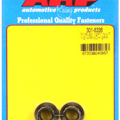 ARP 7/16in-20 1/2 Socket 12pt Nut Kit 2 Pack