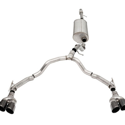 Corsa 2021-2025 Tahoe/GMC Yukon 4DR 5.3L 4WD Dual Rear 3in - 2.75in Sport Cat-Back DW 4in BLK Tips