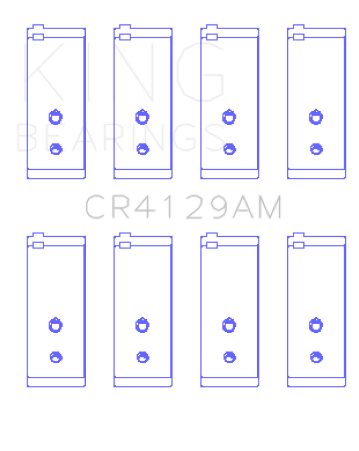 King Engine Bearings Toyota 18R/21R (Size +1.0) Connecting Rod Bearing Set