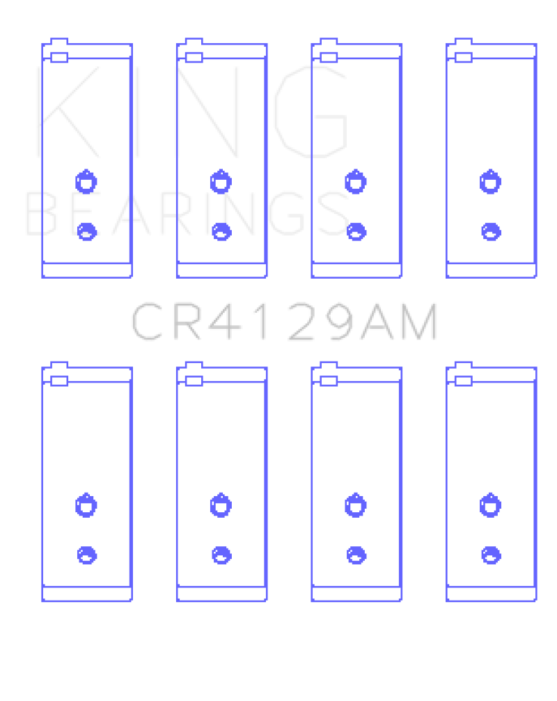 King Engine Bearings Toyota 18R/21R (Size +.25) Connecting Rod Bearing Set