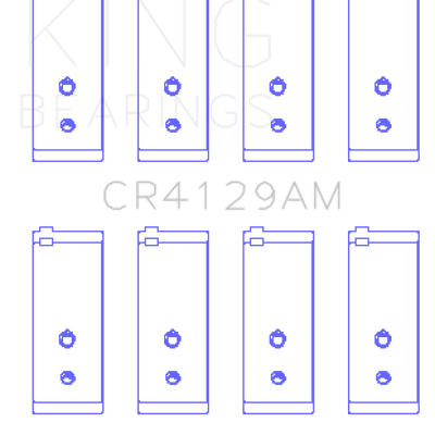King Engine Bearings Toyota 18R/21R (Size +.25) Connecting Rod Bearing Set